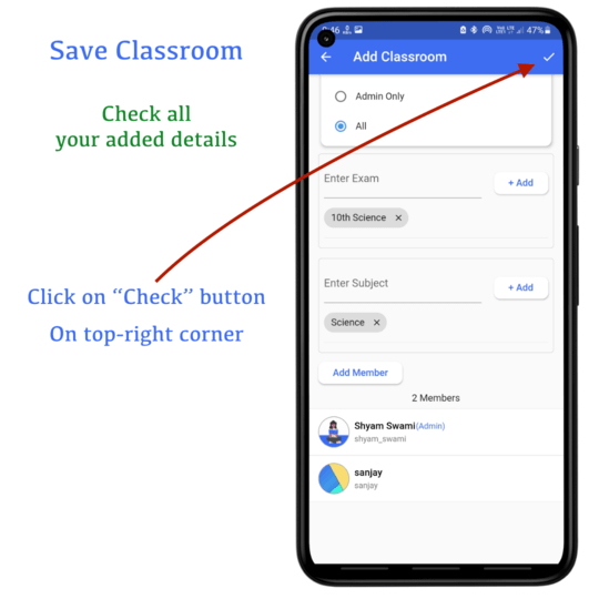 Save your classroom | CQN - Classroom Quiz Notes application